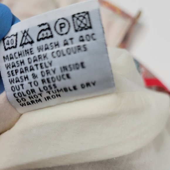 Boden Size 18 Long Peach Floral Lined Midi Skirt Side Zip A-Lone Cotton - Picture 7 of 8